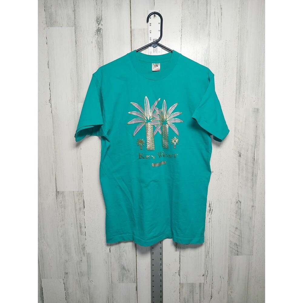 Vintage Key West Single Stitch Tee Large Blue